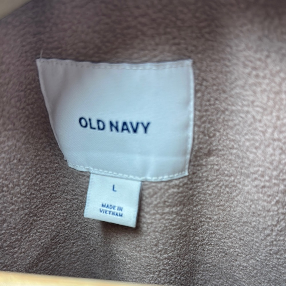 Old Navy Women’s Dusty Pink‎ Quilted Puffer Vest Snap Pocket Full Zip Size L - Picture 2 of 7
